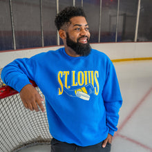 Load image into Gallery viewer, St. Louis Hockey Stick Unisex Crewneck Sweatshirt
