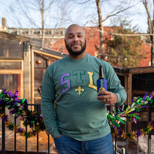 Load image into Gallery viewer, STL Fleur De Lis Mardi Gras Unisex Long Sleeve T-Shirt
