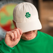 Load image into Gallery viewer, STL Shamrock Soft Style Hat - White
