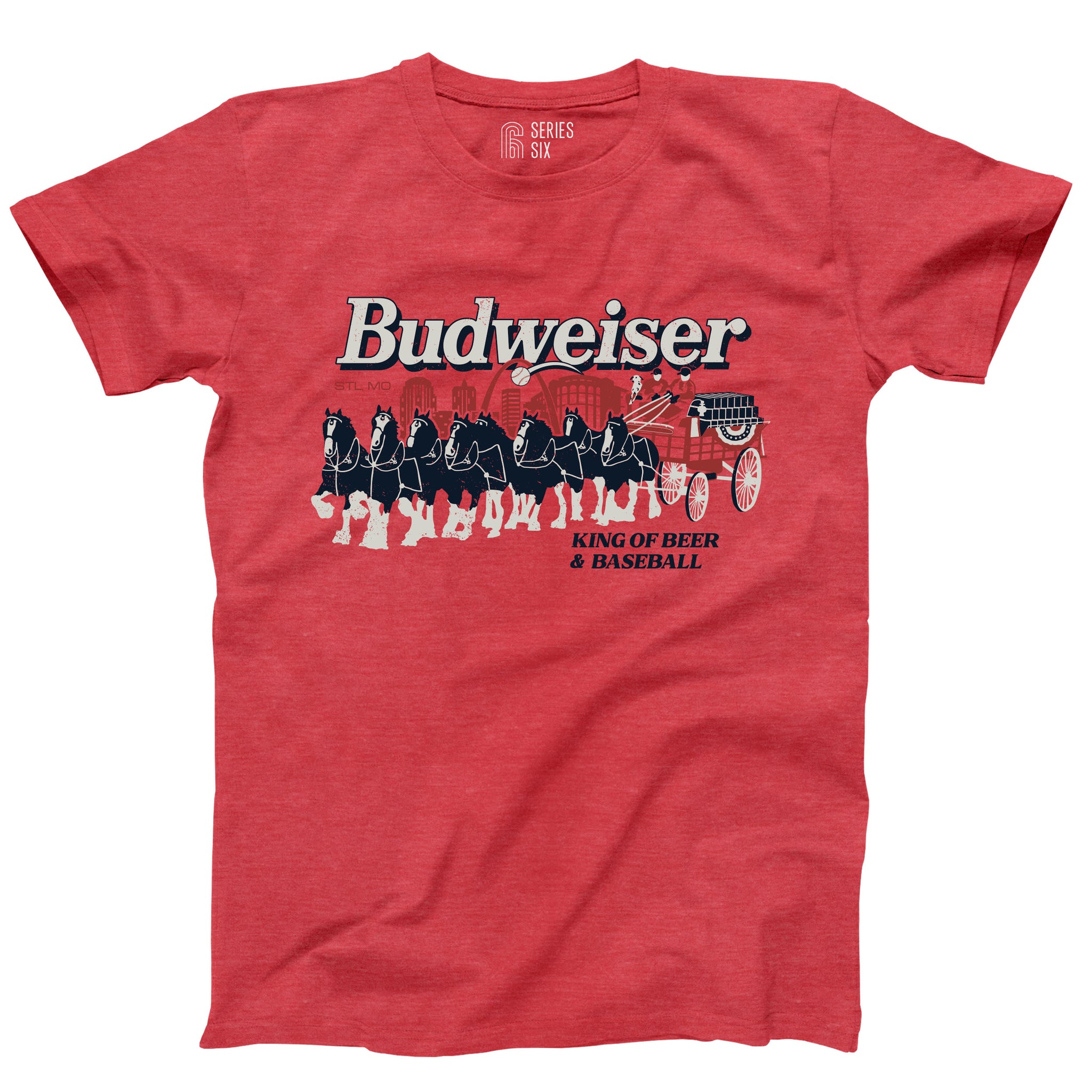Budweiser Clydesdale Baseball Unisex Short Sleeve T-Shirt – Series Six