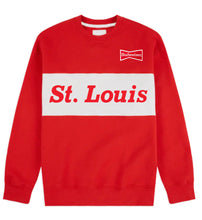 Load image into Gallery viewer, Budweiser St. Louis Color Block Crewneck Unisex Sweatshirt
