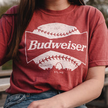 Load image into Gallery viewer, Budweiser Baseball Unisex Short Sleeve T-Shirt
