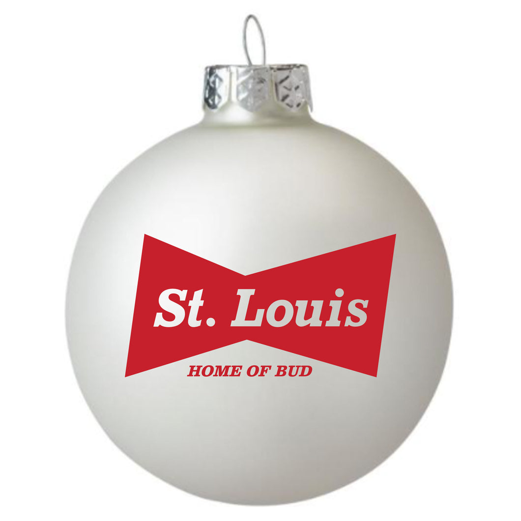 Budweiser Bowtie St. Louis Ornament