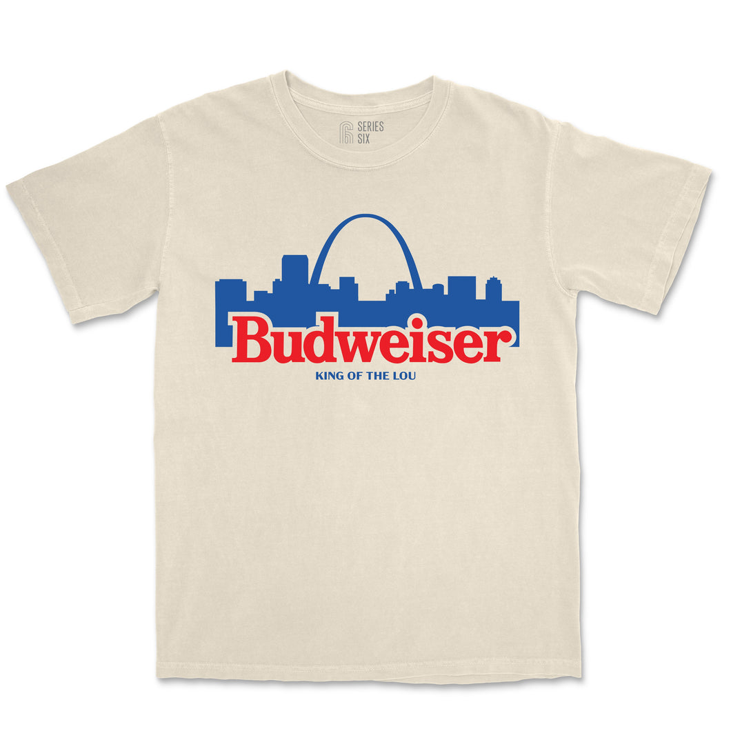 Budweiser Skyline Unisex Short Sleeve T-Shirt - Ivory