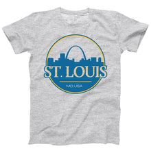 Load image into Gallery viewer, St. Louis Can Unisex Short Sleeve T-Shirt - Ash Grey
