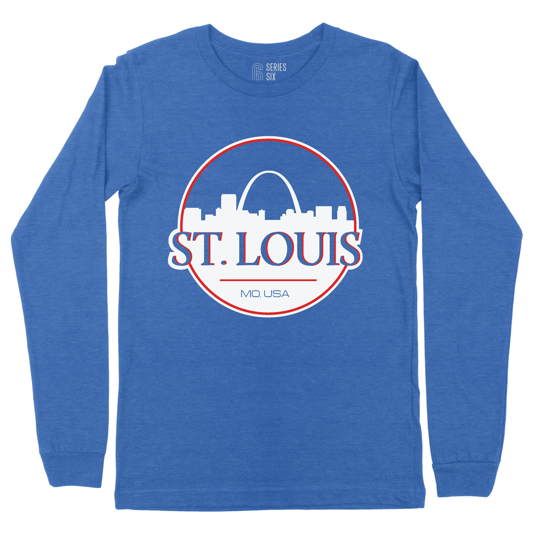 St. Louis Can Unisex Long Sleeve T-Shirt - Blue