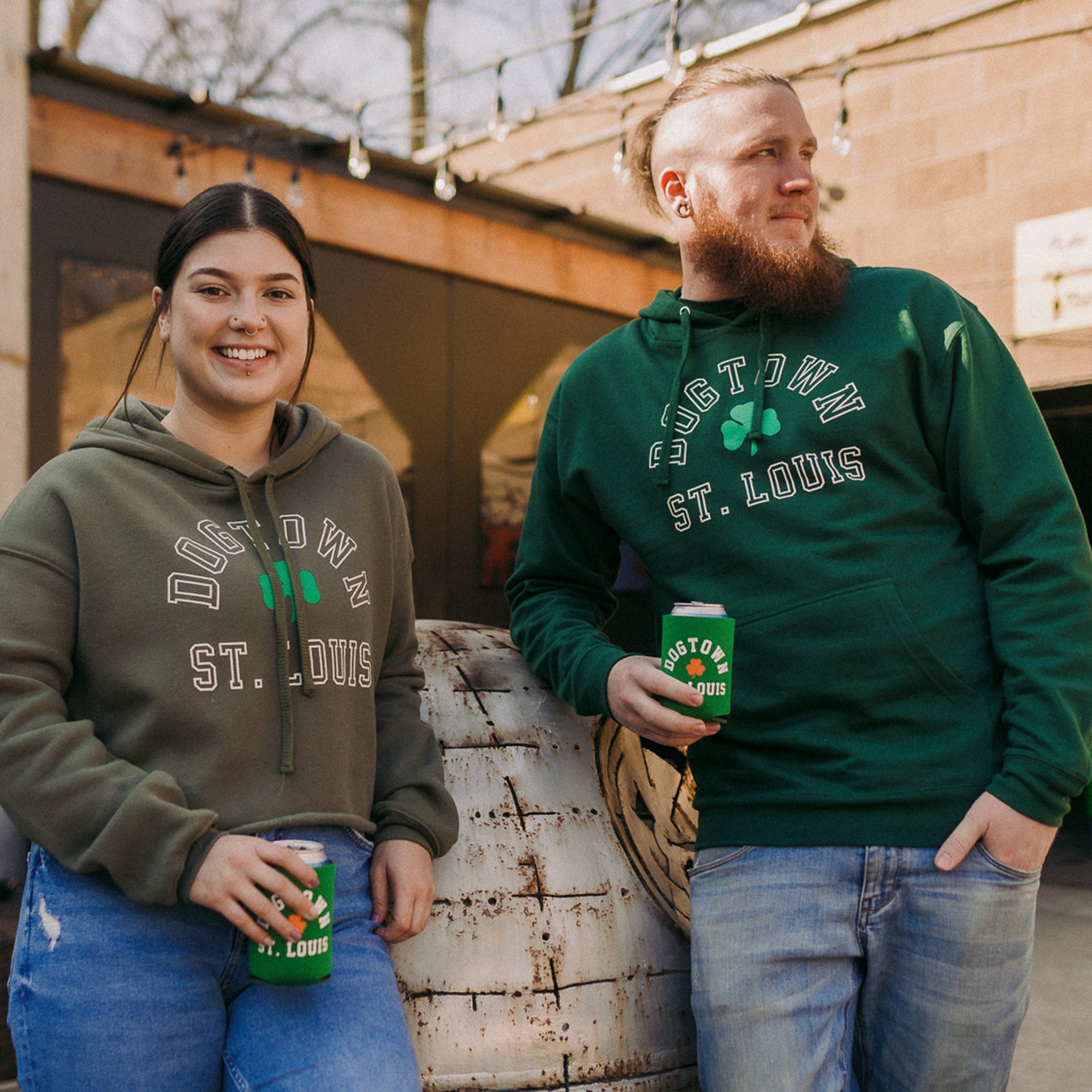 st patricks day sweatshirt, st louis dogtown shamrocks crop hoodie