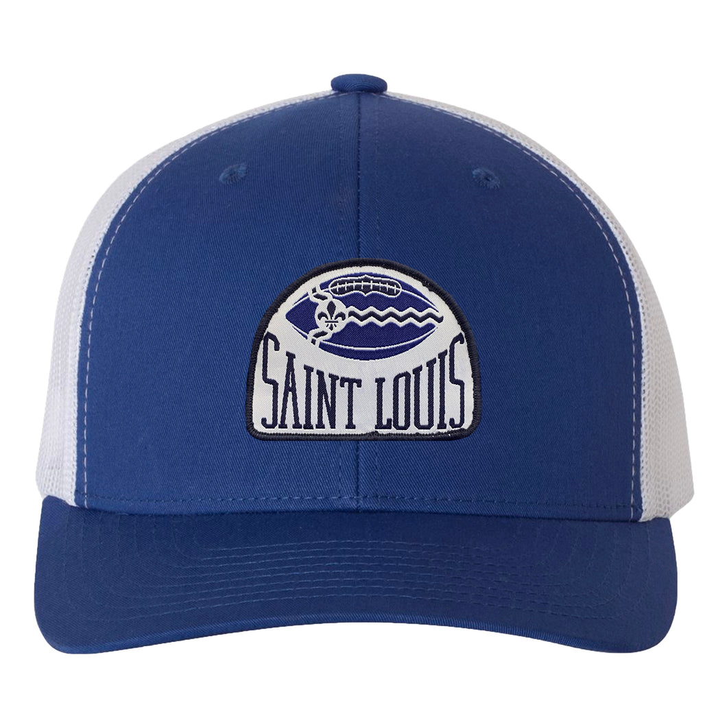 Football Flag Saint Louis Patch Snapback Trucker Hat