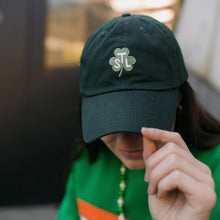 Load image into Gallery viewer, STL Shamrock Soft Style Hat - Forest Green
