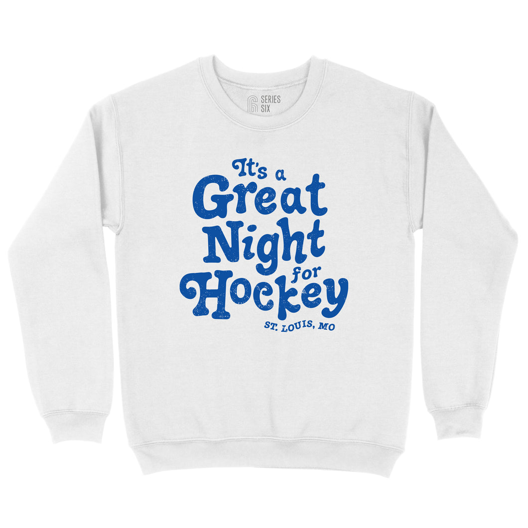 Great Night for Hockey Crewneck Unisex Sweatshirt