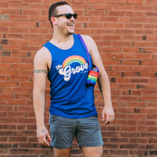 Load image into Gallery viewer, The Grove Short Sleeve Unisex Tank Top - Royal Blue

