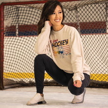 Load image into Gallery viewer, Hockey Player Ombre Unisex Sweatshirt

