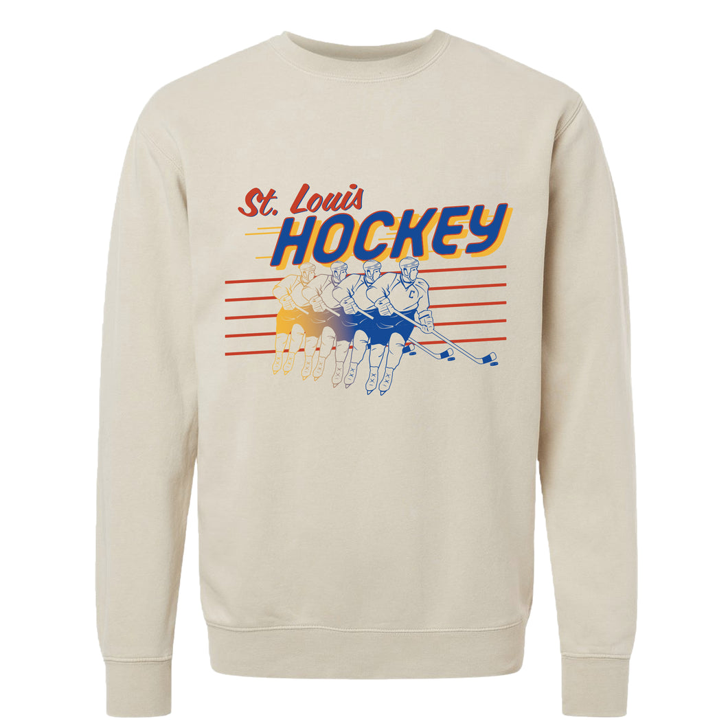 Hockey Player Ombre Unisex Sweatshirt