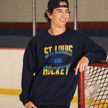 Load image into Gallery viewer, St. Louis Hockey Ombre Unisex Crewneck Sweatshirt
