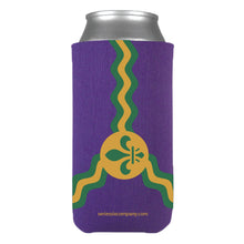 Load image into Gallery viewer, Mardi Gras St. Louis Flag Skinny Can Hugger
