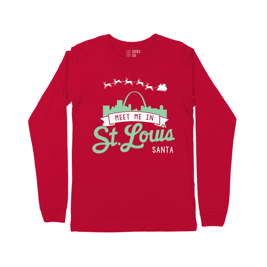 Meet Me In St. Louis Santa Toddler + Youth Long Sleeve T-Shirt