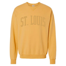 Load image into Gallery viewer, St. Louis Puff Crewneck Unisex Sweatshirt - Gold
