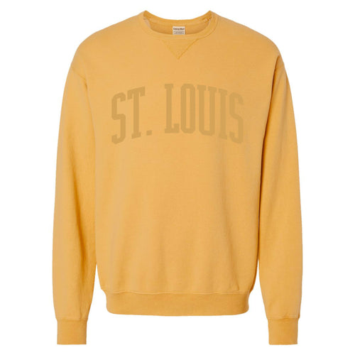 ST. LOUIS BLUES SERIES SIX 90s CREWNECK SWEATER- GOLD