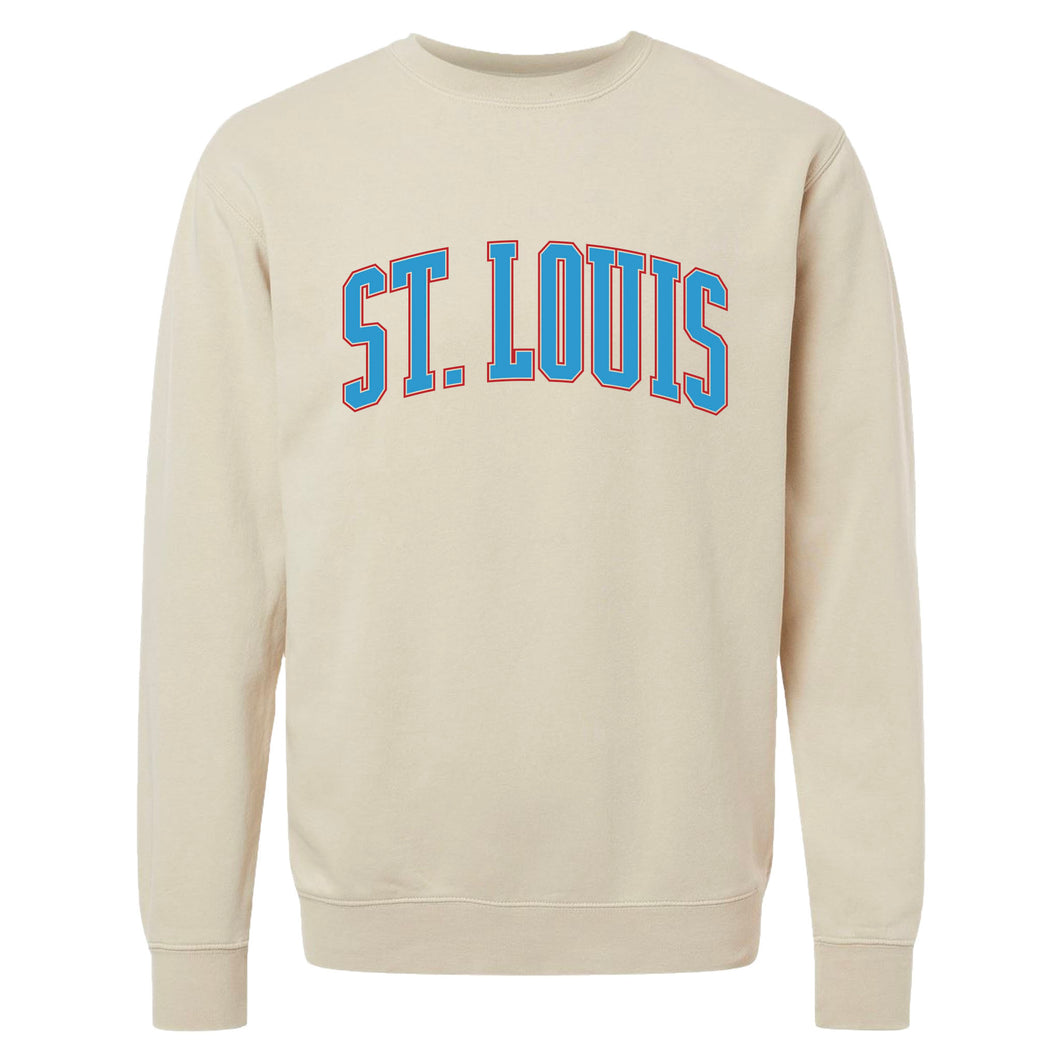 St. Louis Puff Crewneck Unisex Sweatshirt - Ivory