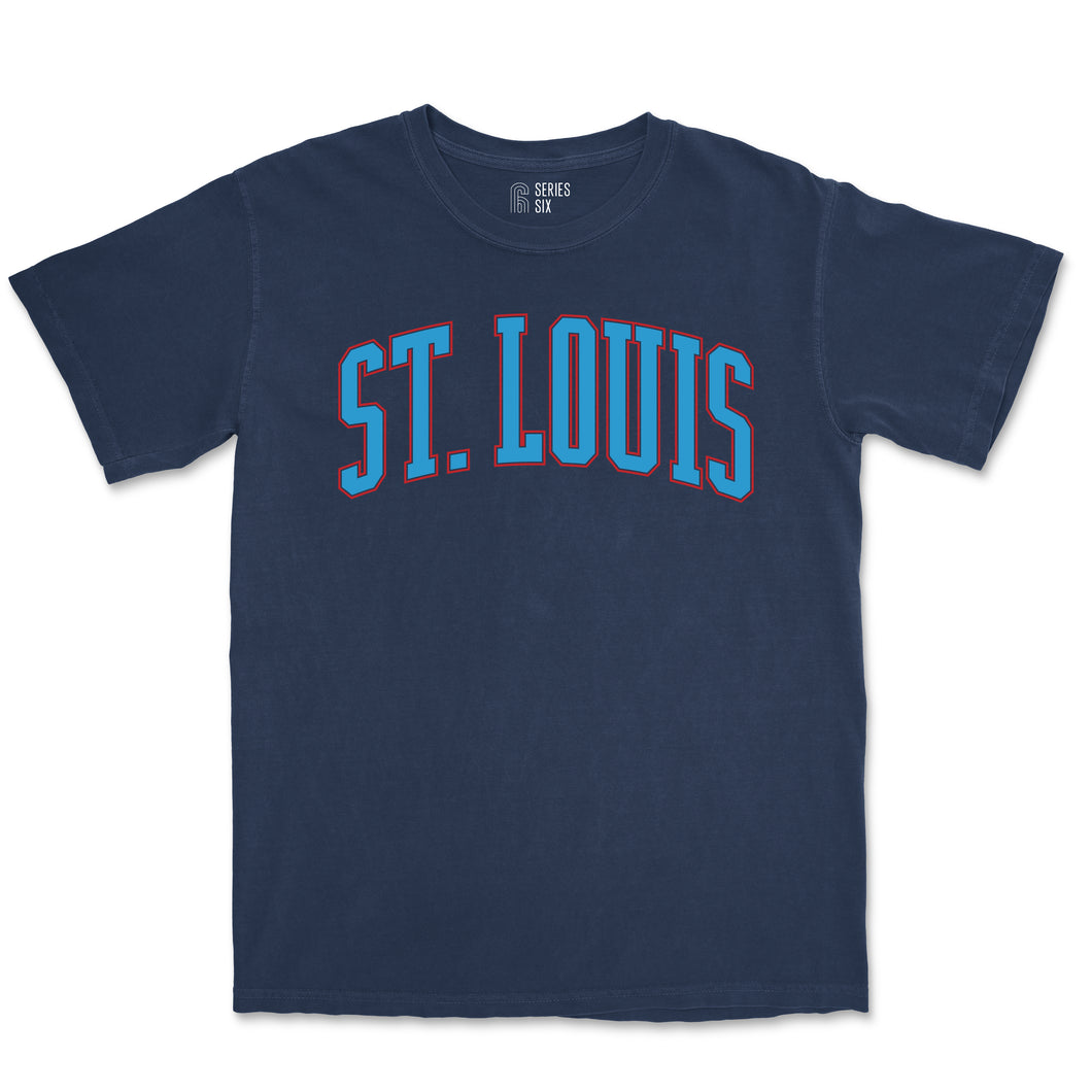 St. Louis Puff Unisex Short Sleeve T-Shirt - Navy