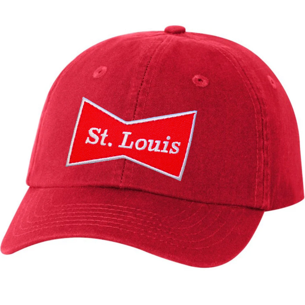 Budweiser Bowtie St. Louis Unisex Hat - Red