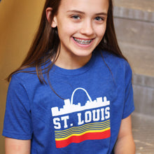 Load image into Gallery viewer, Retro St. Louis Arch Short Sleeve Youth T-Shirt
