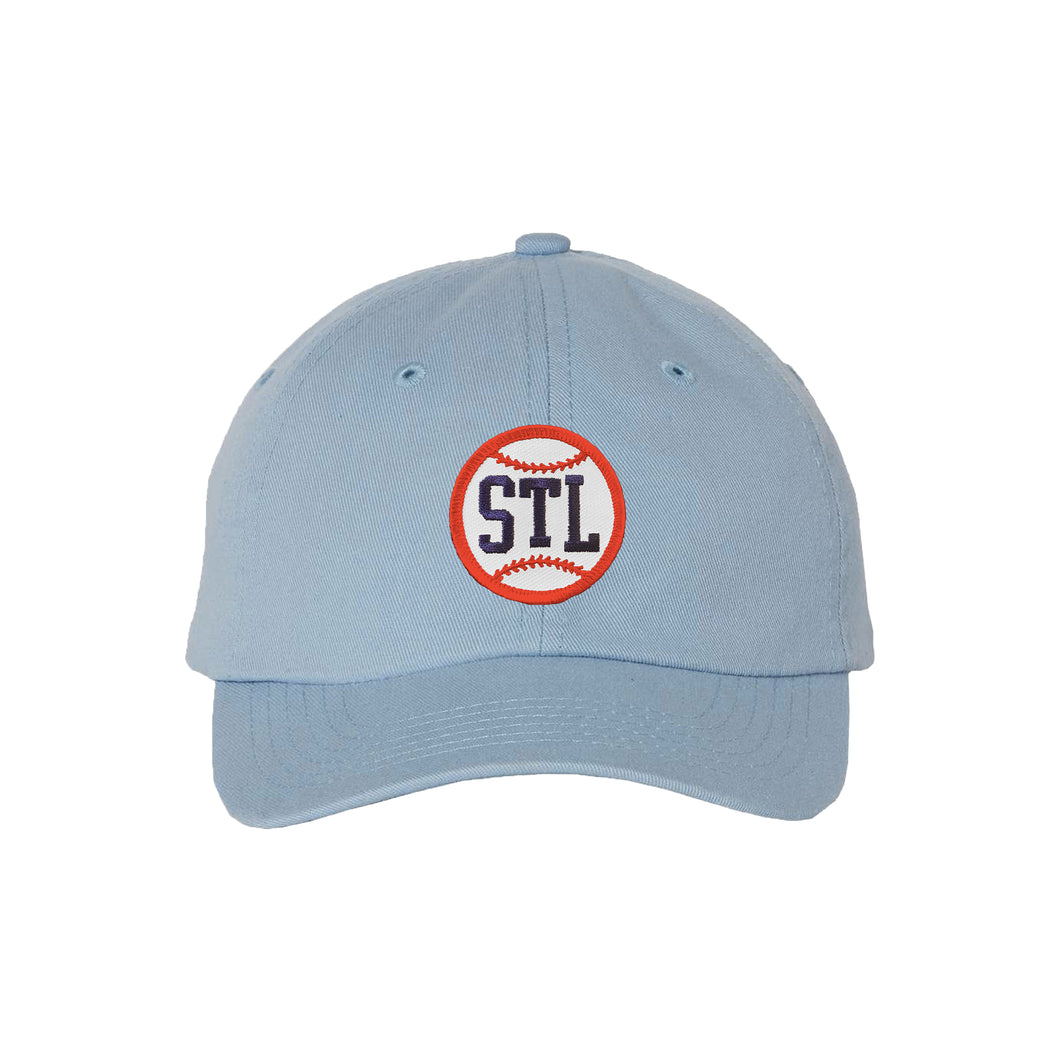STL Baseball Youth Hat - Light Blue