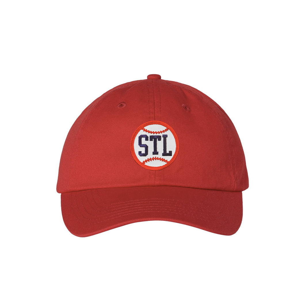 STL Baseball Youth Hat - Red