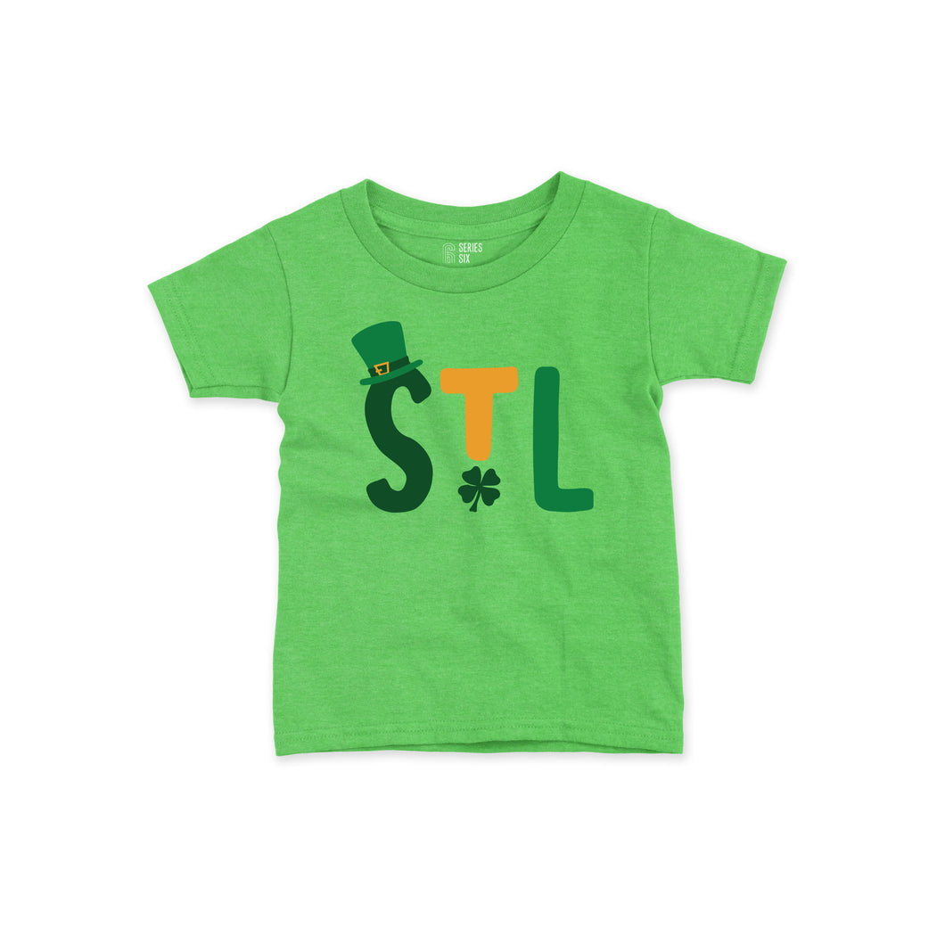 STL St. Patrick's Day Shamrock Baby Toddler T-Shirt