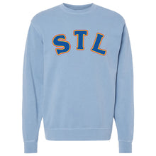 Load image into Gallery viewer, STL Throwback Crewneck Unisex Sweatshirt - Blue
