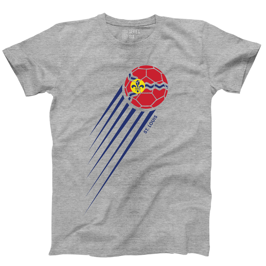 Soccer St. Louis Flag Short Sleeve Unisex T-Shirt