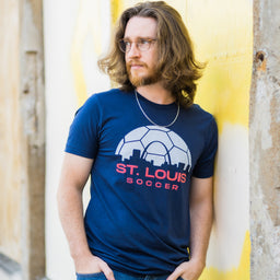 Retro St. Louis Arch Unisex Short Sleeve T-Shirt - Light Blue – Series Six