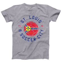 Load image into Gallery viewer, St. Louis A Soccer City Short Sleeve Unisex T-Shirt
