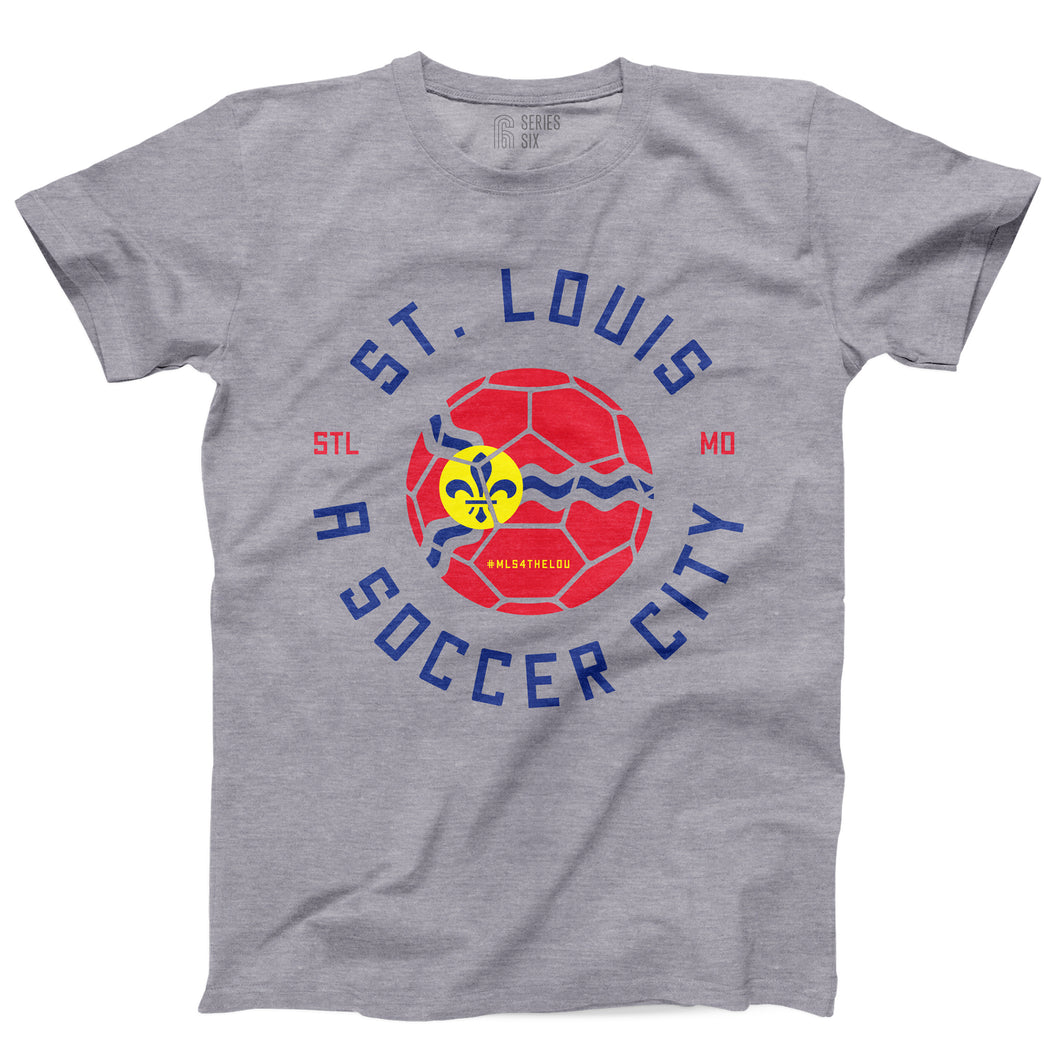 St. Louis A Soccer City Short Sleeve Unisex T-Shirt
