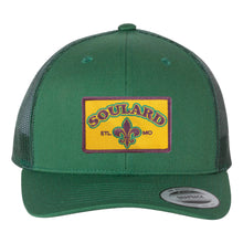 Load image into Gallery viewer, Soulard Patch Mardi Gras Snapback Trucker Hat - Green
