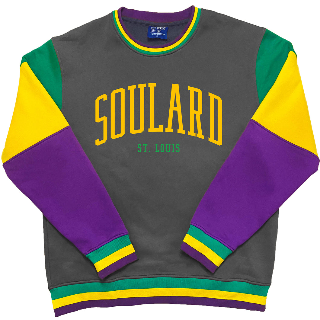 Soulard Color Block Sleeves Crewneck Unisex Sweatshirt