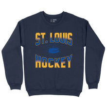 Load image into Gallery viewer, St. Louis Hockey Ombre Unisex Crewneck Sweatshirt
