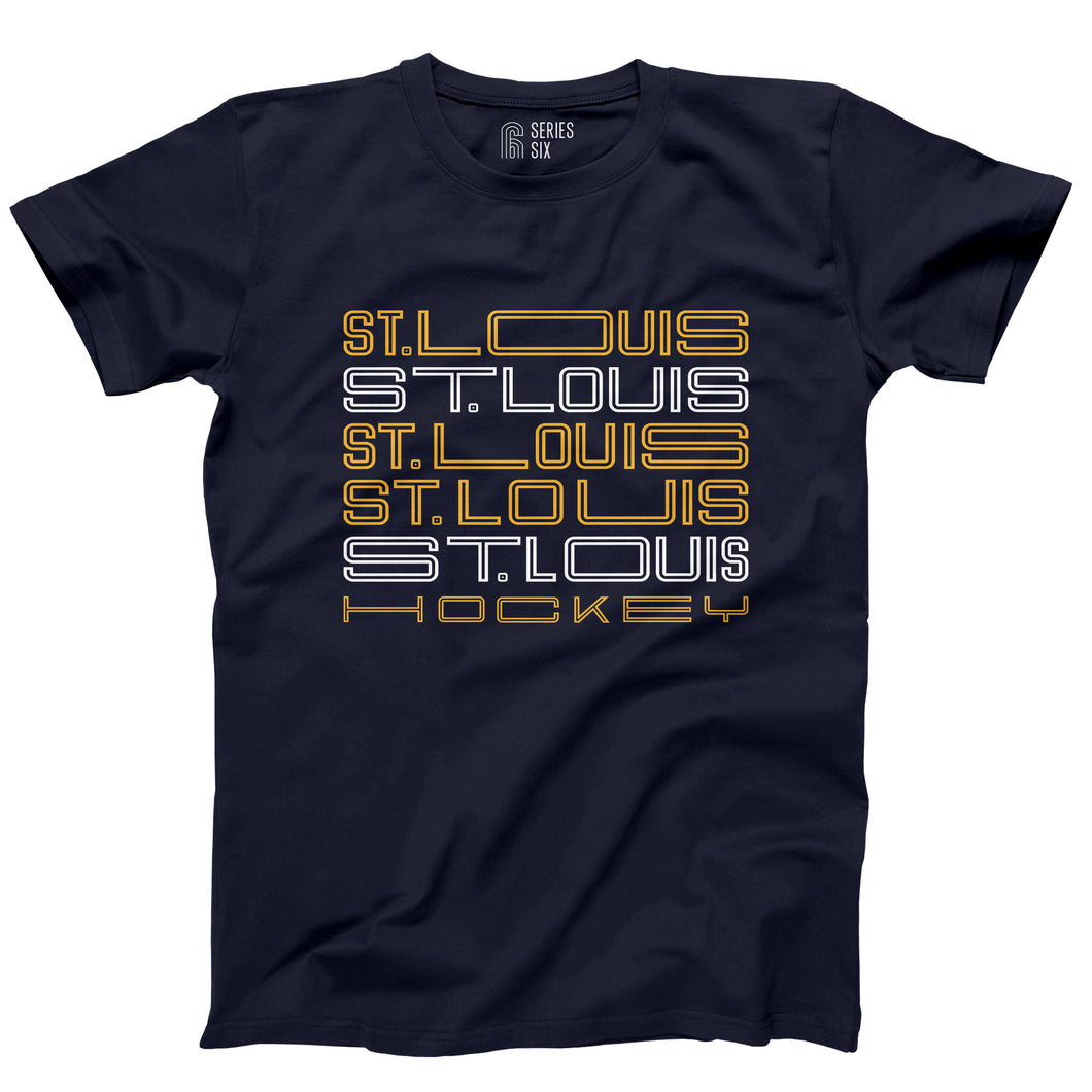 St. Louis Hockey Repeat Unisex Short Sleeve T-Shirt