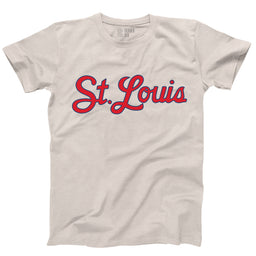 Series Six Company Vintage St. Louis Baseball Player Short Sleeve Unisex T-Shirt - Ivory 3XL