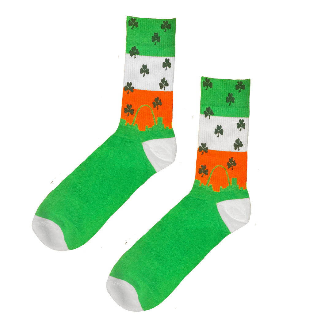 Shamrock Skyline St. Patrick's Day Irish Socks