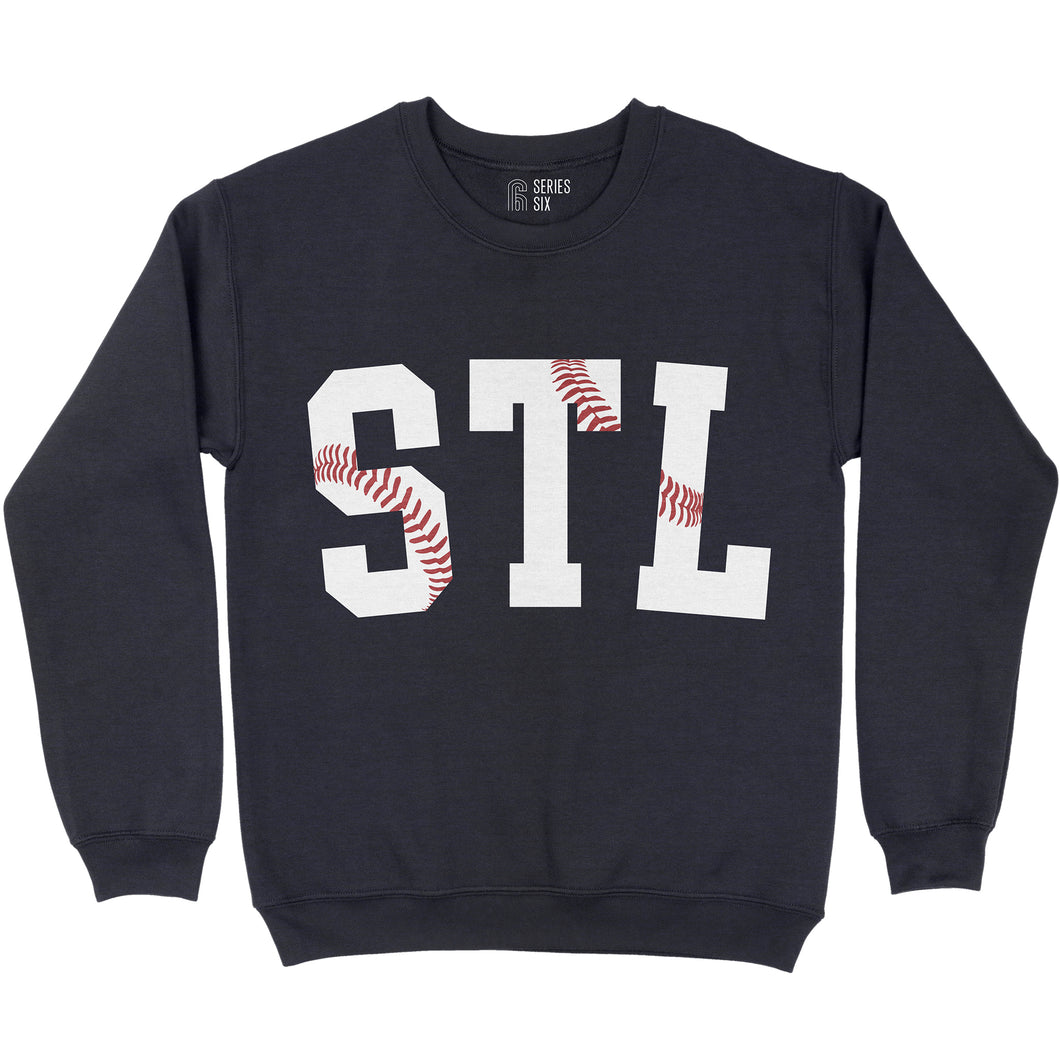 STL Stitches Unisex Crewneck Sweatshirt - Navy