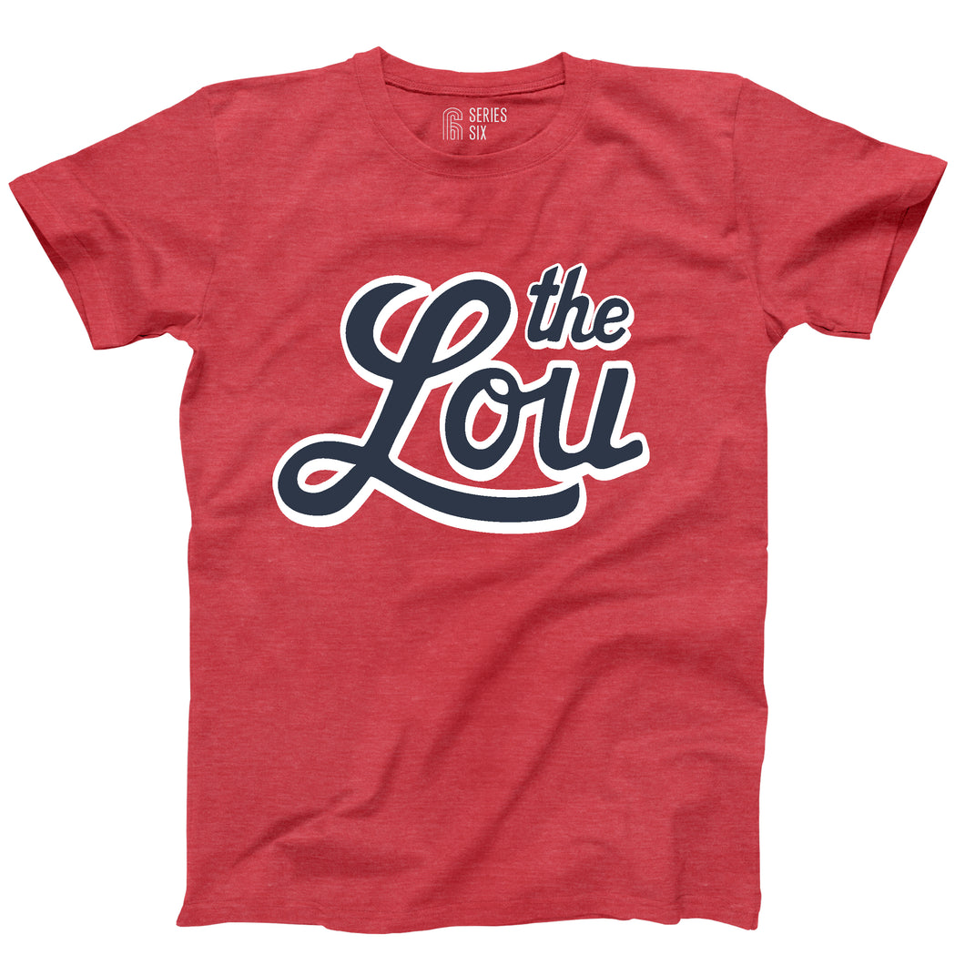 The Lou Unisex Short Sleeve T-Shirt - Heather Red