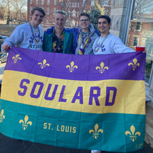 Load image into Gallery viewer, Soulard Mardi Gras Flag - 3 x 5
