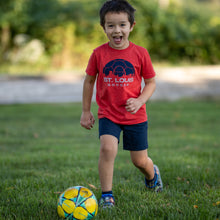 Load image into Gallery viewer, Soccer Skyline Toddler + Youth T-Shirt
