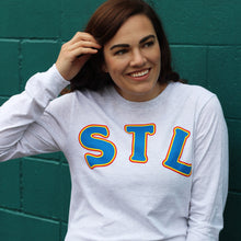 Load image into Gallery viewer, STL Throwback Long Sleeve Unisex T-Shirt - Ash Grey

