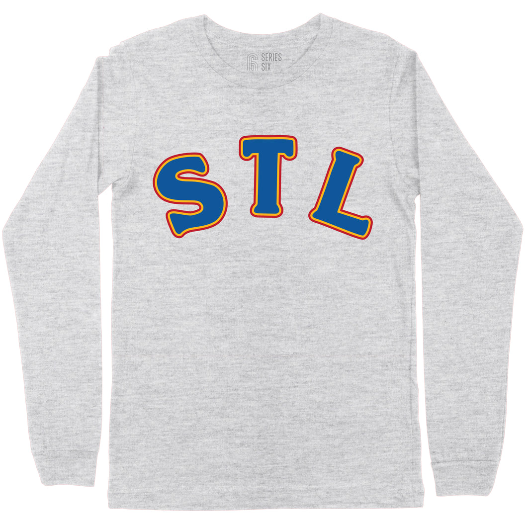 STL Throwback Long Sleeve Unisex T-Shirt - Ash Grey